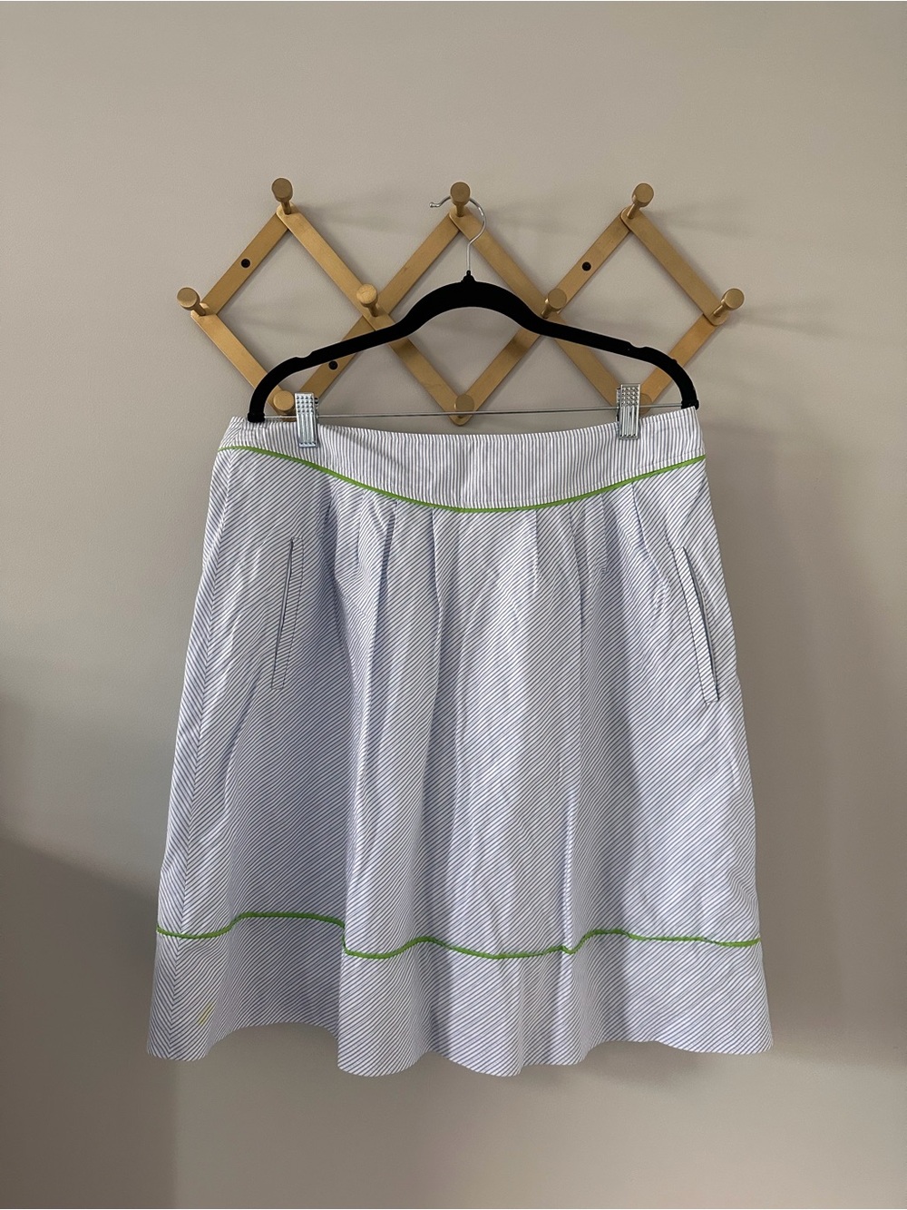Lilly Pulitzer Fayette Skirt Striped Delta Blue — Vintage